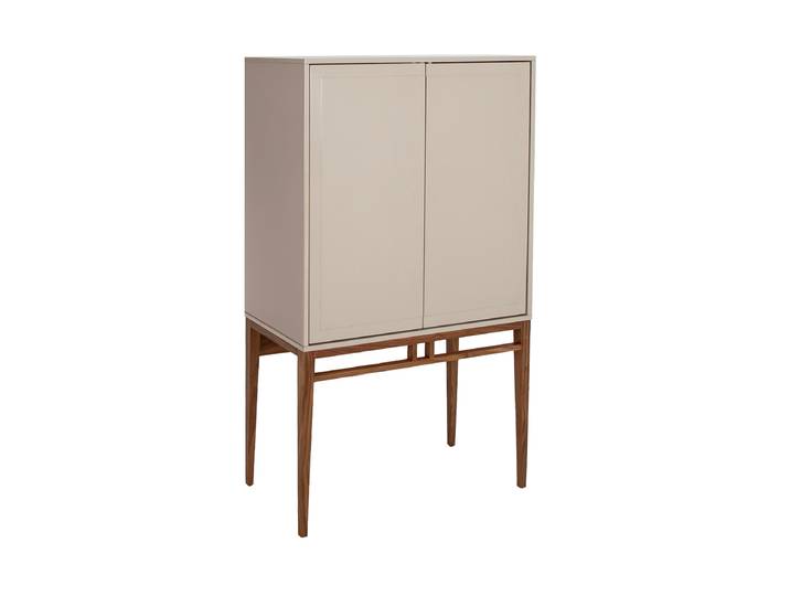 Hochwertiges Design Highboard „Niebla“ Perlgrau, Nussbaum Angel Cerdá