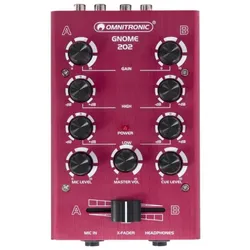 OMNITRONIC GNOME-202 Mini-Mixer rot