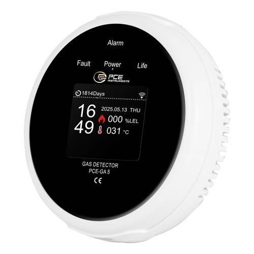 PCE Instruments Gasdetektor PCE-GA 5 |Messbereich 0 .. 100% LEL |Auflösung 1% LEL |Hitze und Gassensor |Echtzeit-Alarm