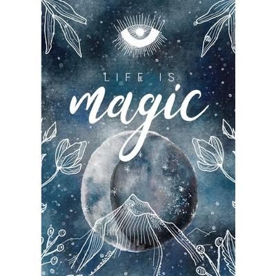 Moon Collection / Notizbuch, Bullet Journal, Journal, Planer, Tagebuch 'Life is Magic'; Taschenbuch von Christin Scharte, Epubli, 978-3-7531-5886-0
