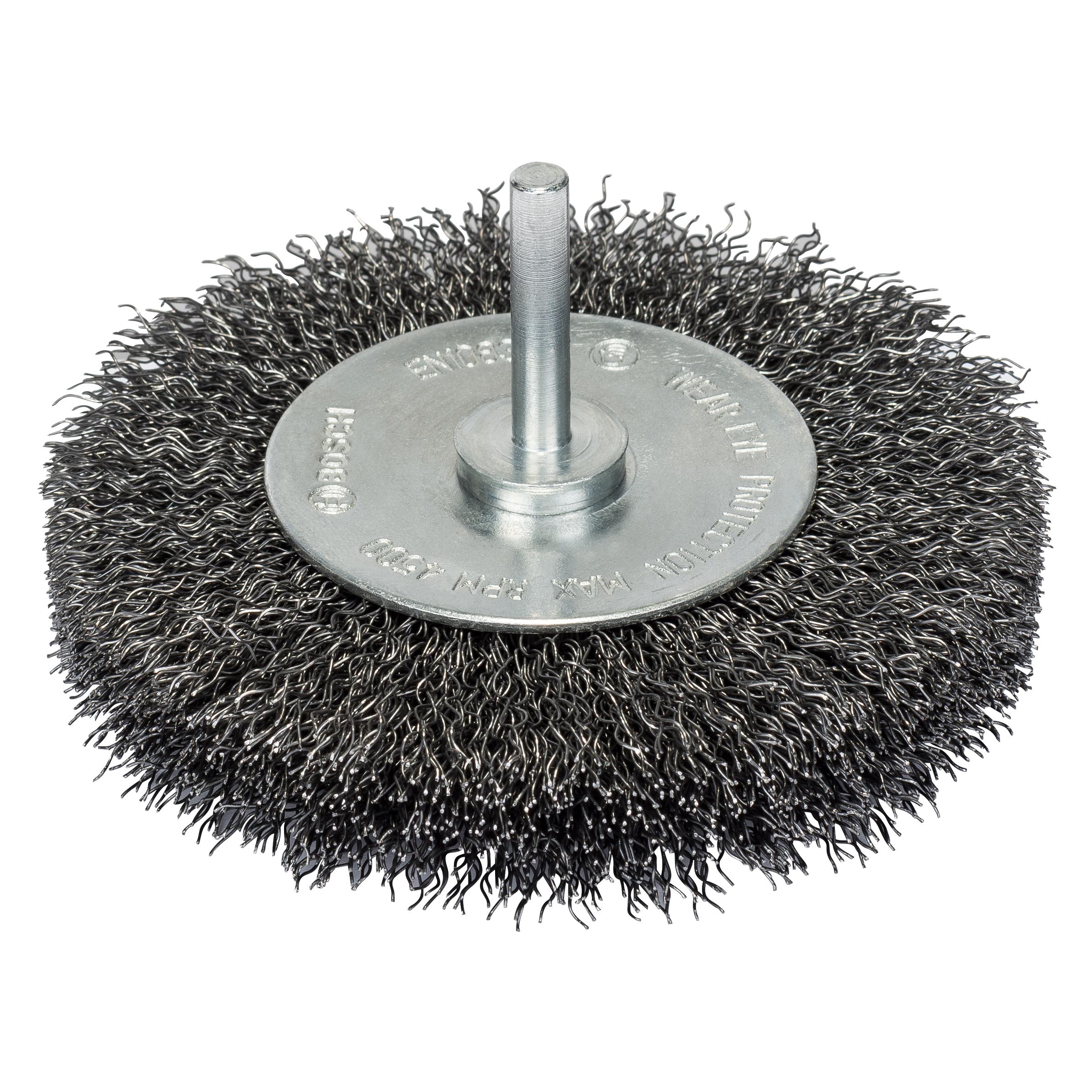 Bosch Zubehör Scheibenbürste für Bohrmaschinen, gewellt, 100 mm, 20 mm (2607017119)