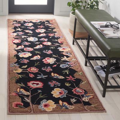 SAFAVIEH Handmade Chelsea Cassy Floral Wool Rug