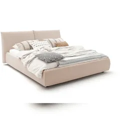 KAWOLA Bett HENRY Polsterbett Cord taupe 200x200cm