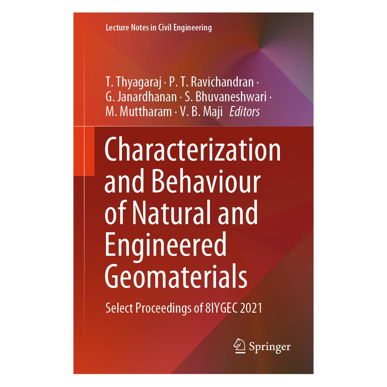 Springer Characterization and Behaviour of Natural and Engineered Geomaterials (Englisch, Hardcover) (67714627)