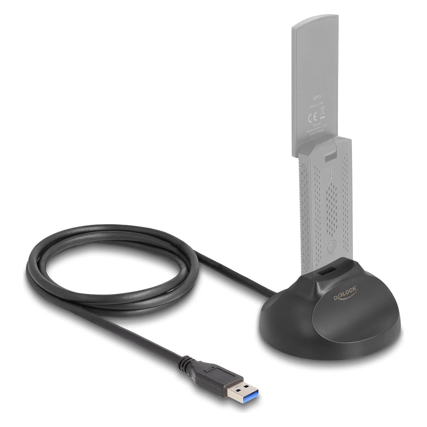 Delock Magnetischer Standfuss USB Typ-A 5 Gbps Docking Kabel (1.20 m, USB 3.2 Gen 1) (64271)