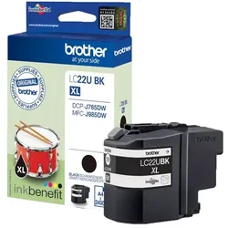 Brother LC22UBK Druckerpatrone 1 Stück(e) Original Hohe (XL-) Ausbeute Schwarz