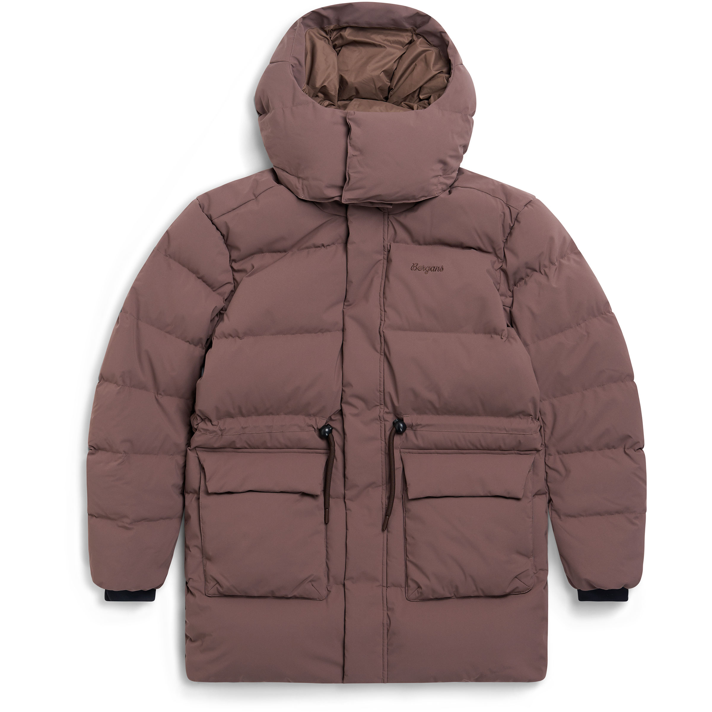 Bergans Dyna Down Parka Damen Winterjacke braun Größe S Lifestyle Widerstandsfähig Wasserabweisend