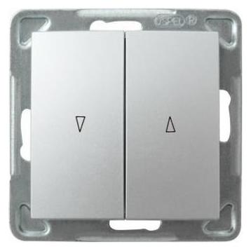Ospel IMPRESJA Łącznik żaluzjowy /z blokadą mechaniczną/ srebro ŁP-7YB/m/18 (LP-7YB/M/18)