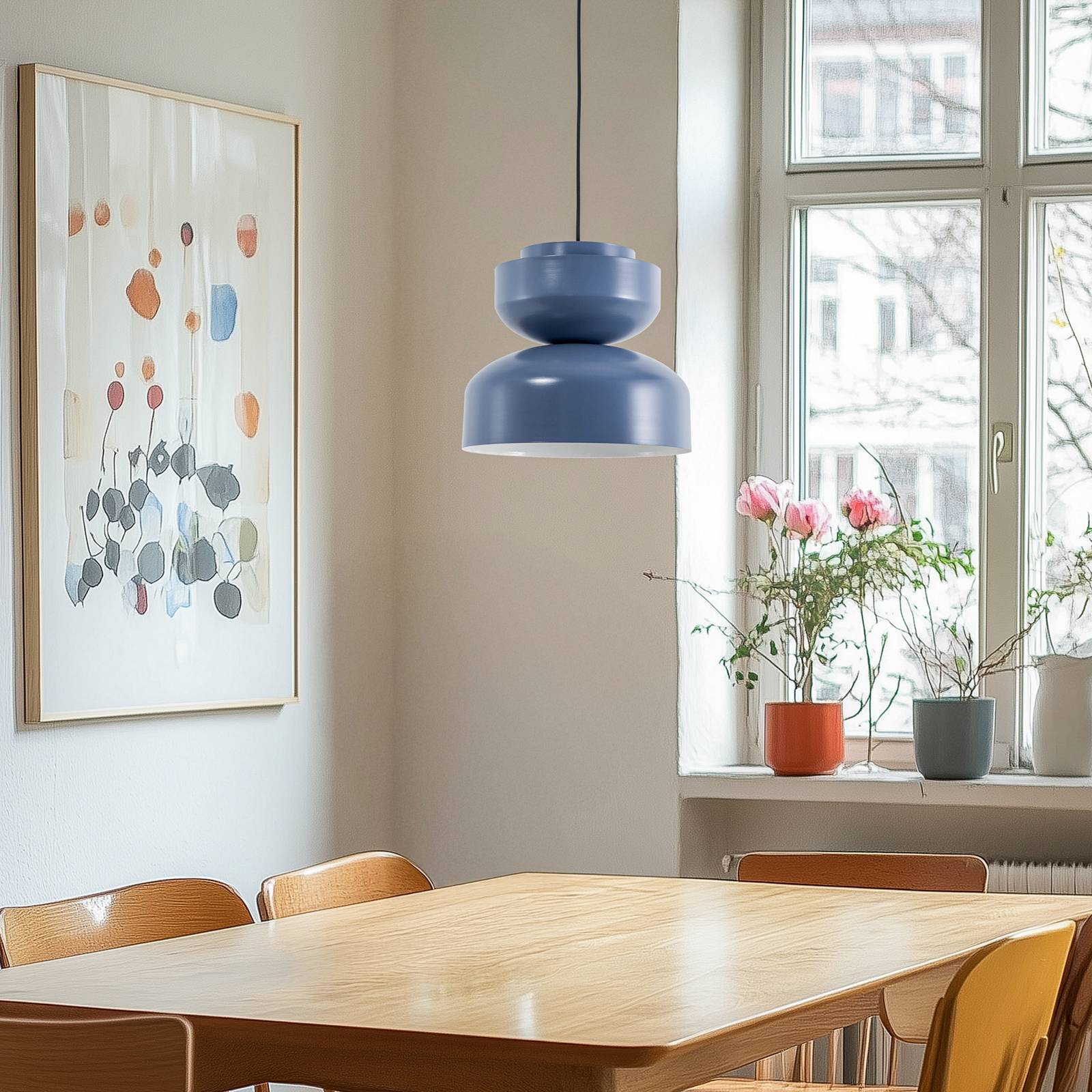 Hängelampe Dalia ALDEX, dimmbar, blau, für Wohn- / Esszimmer, Metall, Modern, Pendelleuchte