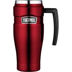 Style Thermobecher mit Griff 470 ml, rot