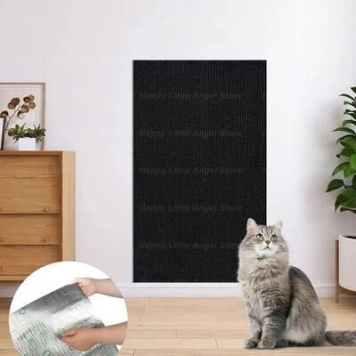 Uplift Essentials Custom Fit Self Adhesive Furniture Scratch Protector black 15.7 X 78.7 In
