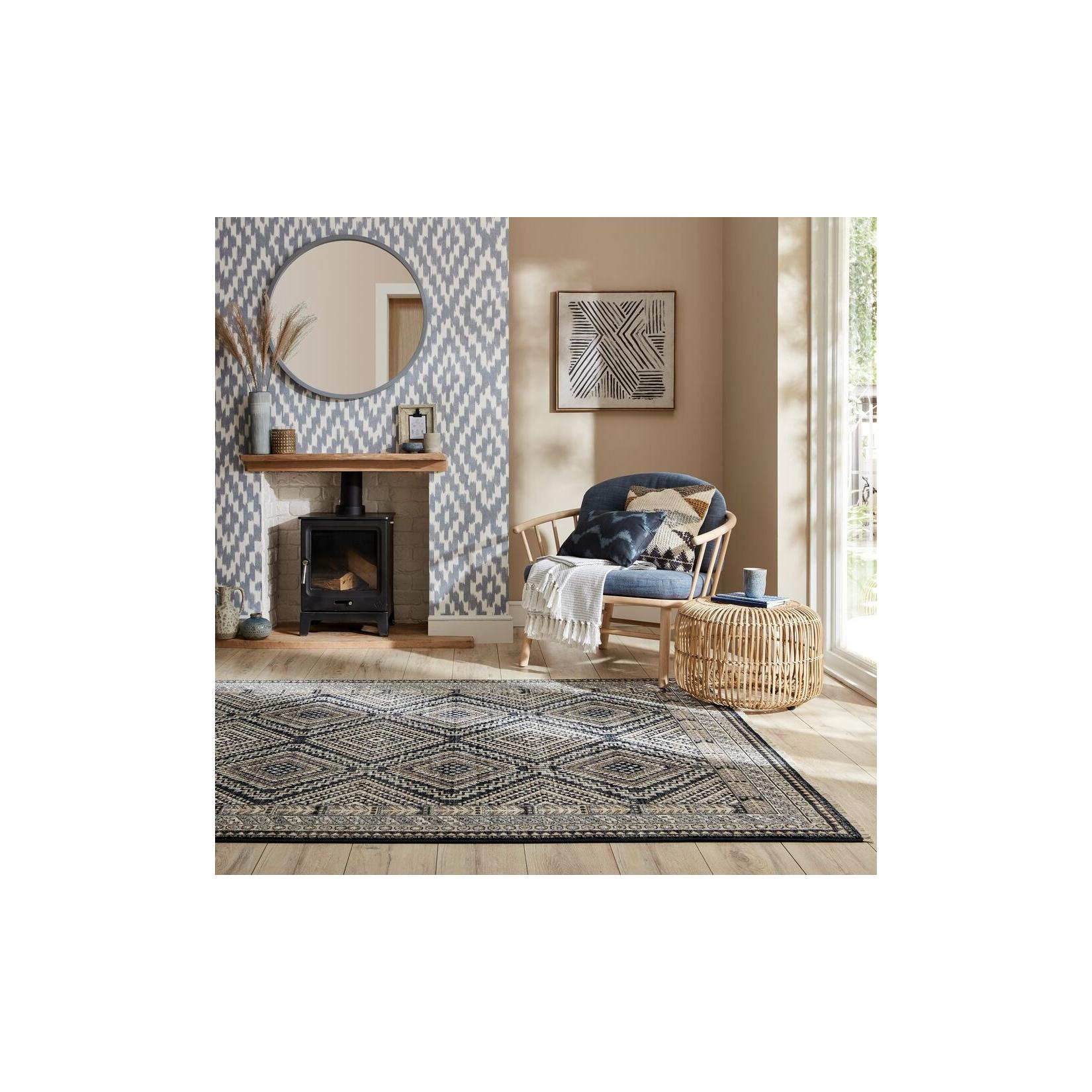 Teppich Orient Blau 80 x 154 cm - KELVIN Kadima Design