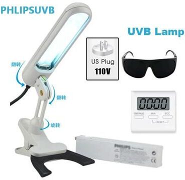 Inspired Living Narrow Band 311nm UVB Light Therapy Lamp For Home Skin Care Support 110v Us Plug
