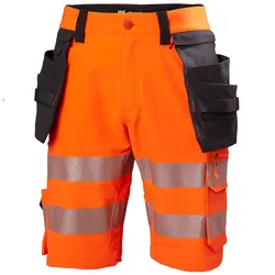 Warnschutz Stretch Shorts "ICU" - C46 - orange/schwarz