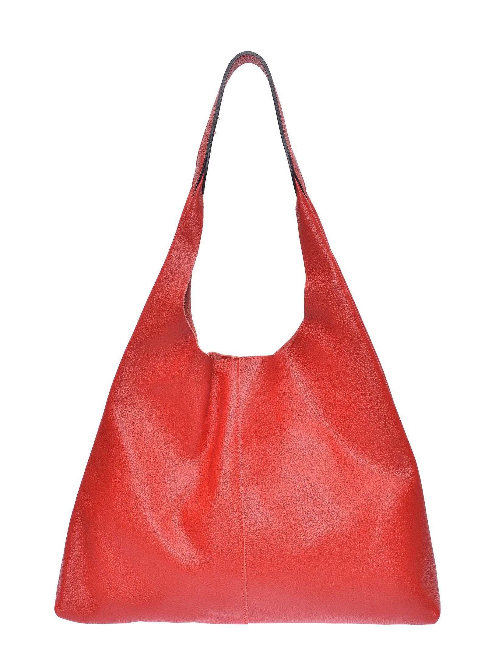 Luisa Vannini Rot Rindsledertasche