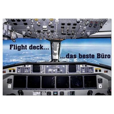 Flight deck - das beste Büro (Wandkalender 2027 DIN A2 quer), CALVENDO Monatskalender