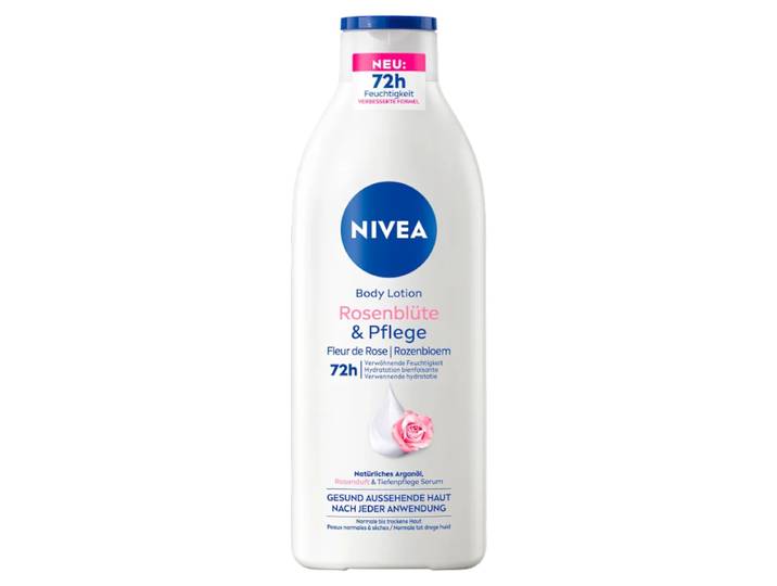 NIVEA rozenbloesem bodylotion - voor normale tot droge huid - biologische arganolie, rozenbloesem en voedend serum - 72 u hydraterende lotion 400 ml