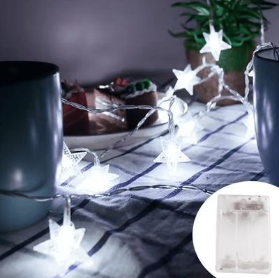 Inspire Curations LED Star Fairy String Lights For Indoor And Outdoor Decor cool White 3m 20 Led