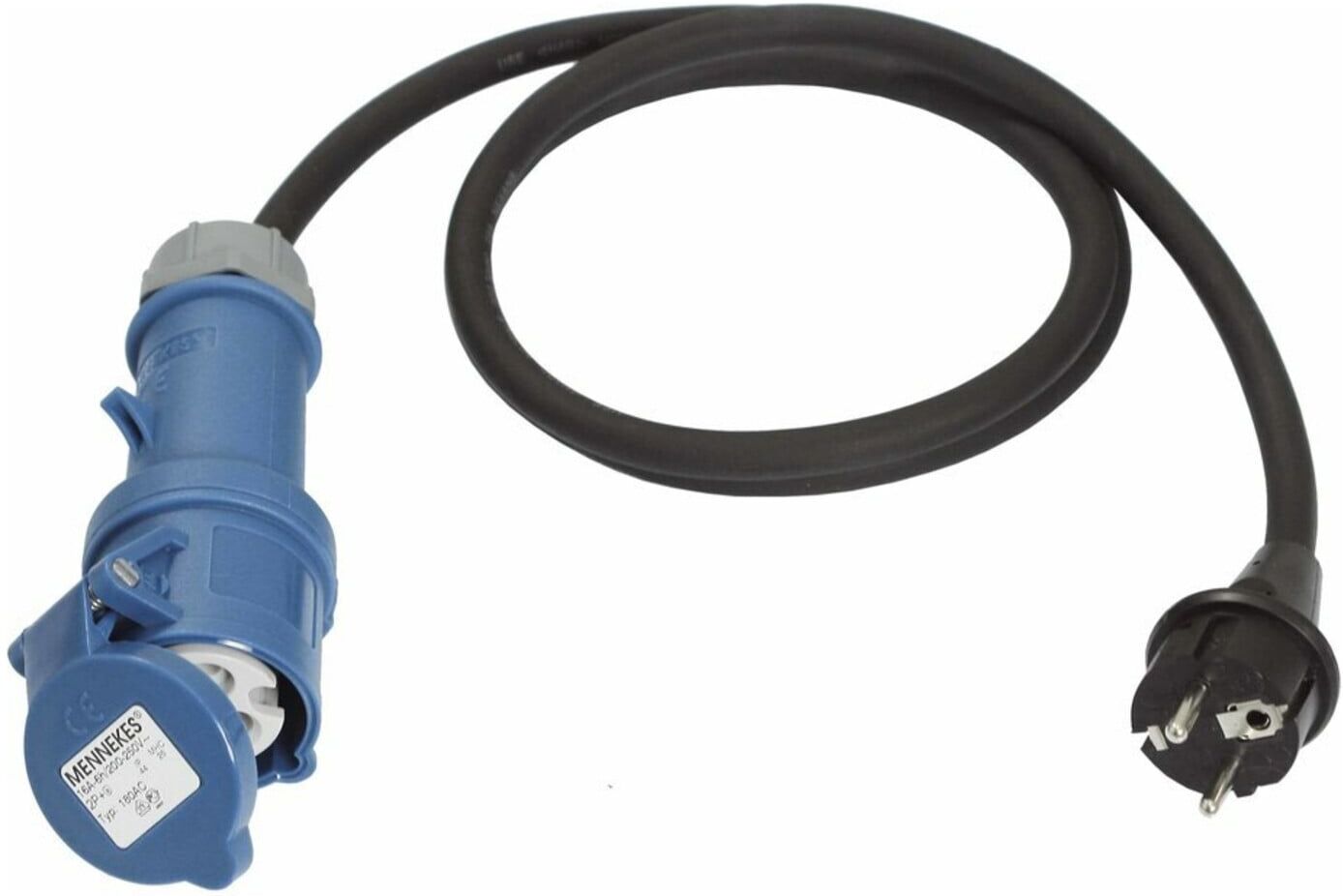 Adapterleitung 1,5m CEE-Kuppl.+Schu.-Steck. ; as - Schwabe (60486)