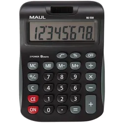 MAUL Tischrechner MJ 550 Solar Batterie 1-zeilig, 8 Ziffern schwarz