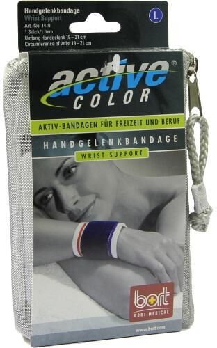 Bort Activecolor Handgelenkbandage large blau