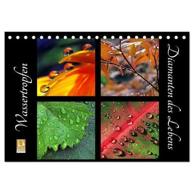 Wassertropfen - Diamanten des Lebens (Tischkalender 2026 DIN A5 quer), CALVENDO Monatskalender