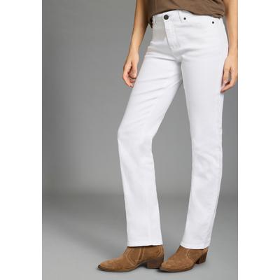 Gerade Jeans ARIZONA, Damen, Gr. 38, N-Gr, weiß, Denim/Jeans, Obermaterial: 98% Baumwolle, 2% Elasthan, unifarben, normal, Jeans, gerade geschnitten, normale Passform, hohe Leibhöhe