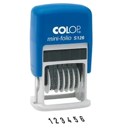 Colop Mini-Nummernstempel »S 126« mehrfarbig, 1.9x0.2 cm
