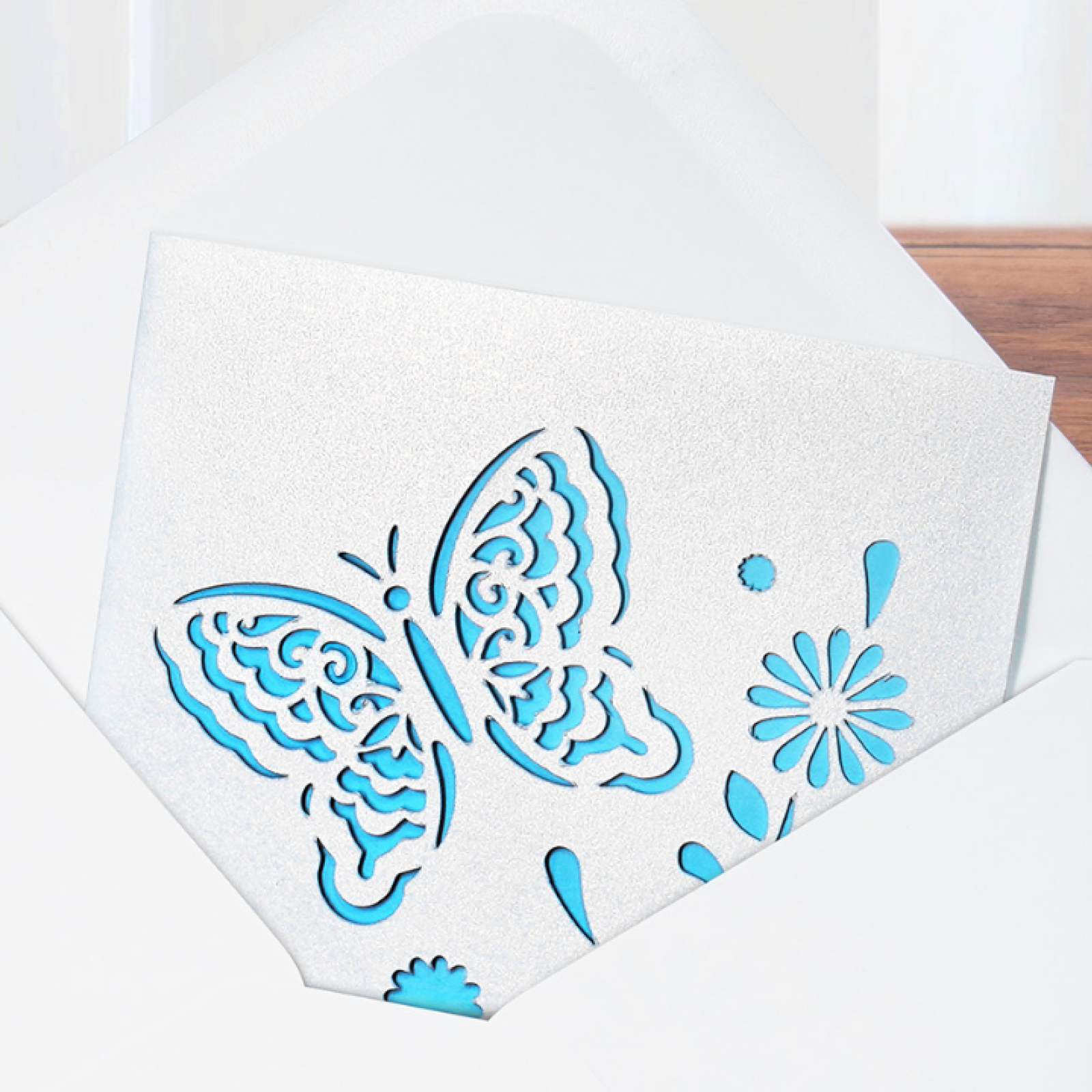 Bambu Lab Pearlescent White Greeting Card Set B-YE004