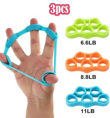 Drop Dash Deals Finger Exerciser Hand Strengthener Grip Trainer Set For Wrist Forearm Training 3 Finger Exerciser