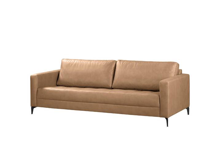 Canapé 3 places Beige Microfibre Gardi 228 x 85 x 92cm Moderne