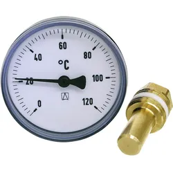 Bimetall-Zeigerthermometer DN 15 (1/2''), -20/60°C BiTh 63 K