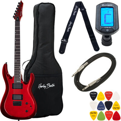 Harley Benton R-446 Blood Metallic Bundle Blood Metallic Gloss
