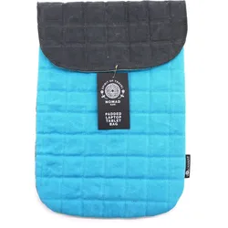 Laptop Padded Pouch - Terrific Turquoise - 14oz Stonewash