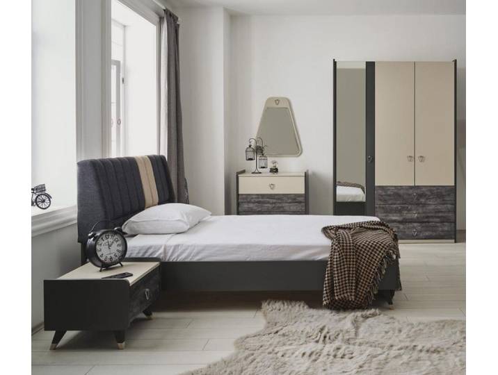 Xlmoebel Komplettschlafzimmer Luxuriöses Schlafzimmer-Set in elegantem Design, (Komplettschlafzimmer, 5-tlg., Komplettschlafzimmer), Made in Europa