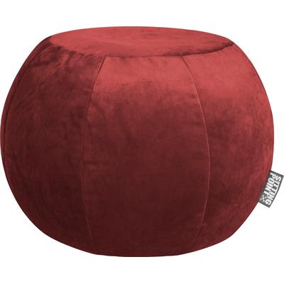 Sitzsack SITTING POINT "Sitzhocker Plump VELUTO", rot (marsala), Sitzsäcke, Sitzsack, mit Innensack