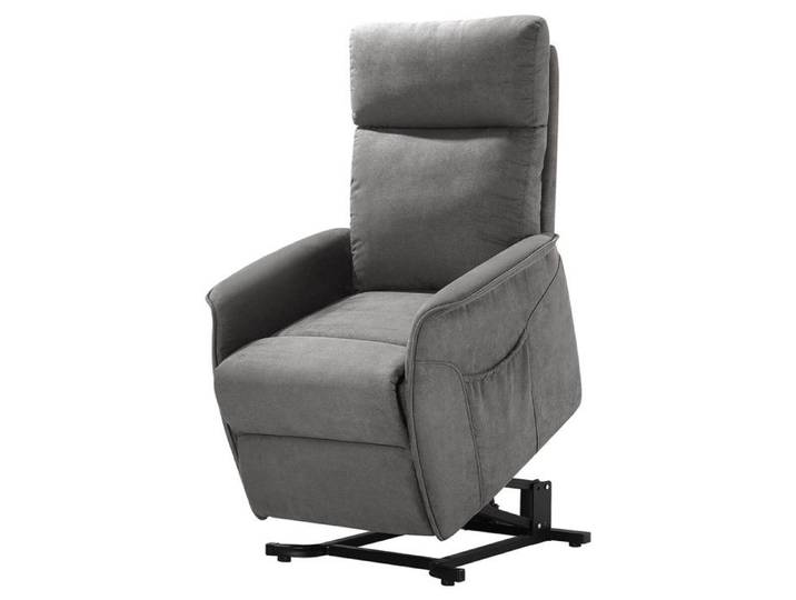 LISSONE - Fauteuil Relax et Releveur Electrique Tissu Gris