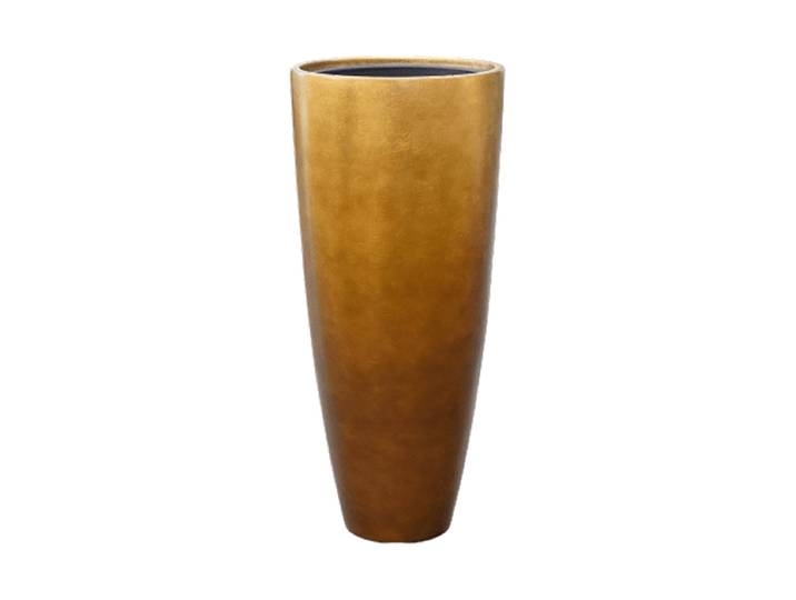 Hoher Blumentopf „Metallic Partner“, verschiedene Grössen Honey matt Baq Design