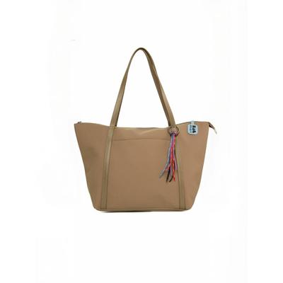 Handtasche BAGMORI "BAG mori Bag Bagmori Tote Bag", Damen, Gr. onesize, mink, Obermaterial: 100% Polyester, Taschen Handtasche