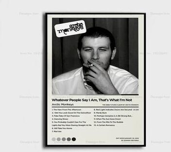 Uplift Picks Arctic Monkeys Album Cover Poster Canvas Music Wall Art Print 02 50x70 Cm no Frame