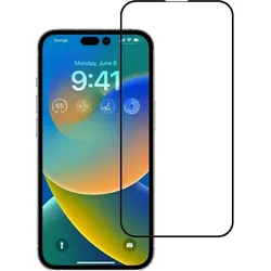 Screenguard 100% Vollbild Panzerglas (1 Stk., Apple iPhone 14 Pro), Smartphone Schutzfolie, Schwarz