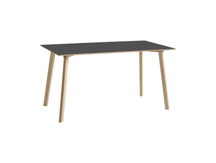 HAY CPH210 Deux 2.0 Tisch 75x140 cm Stone grey-untreated beech