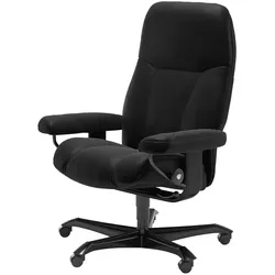 Stressless Drehstuhl  Consul Office , schwarz , Maße (cm): B: 76 H: 119 T: 71.0