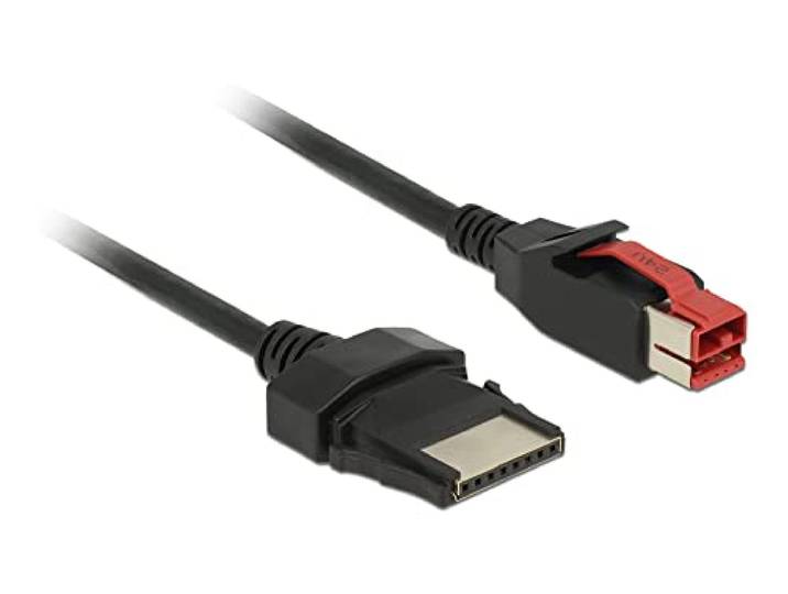 DeLOCK 85480 stroomkabel zwart 4 m PoweredUSB - Elektrische kabel (4 m, stekker/Mannelijk, PoweredUSB, zwart)