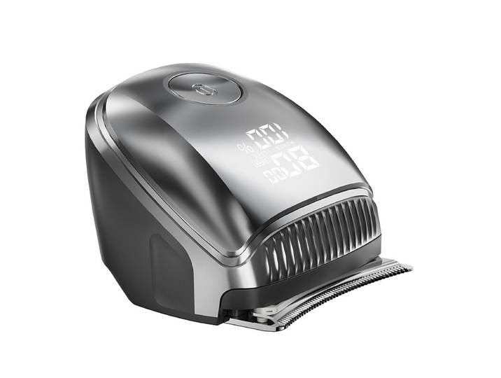 Komingdon Tondeuse à cheveux sans fil rechargeable Homme Coupe précise Nettoyage facile Longue autonomie Argent