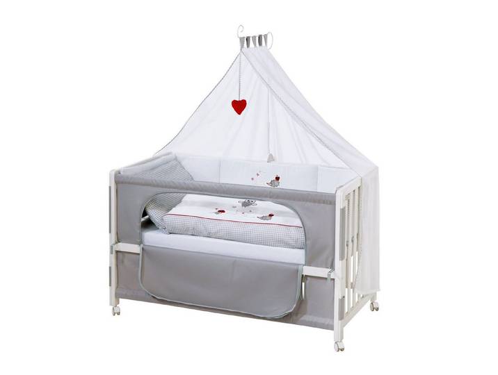 roba® Beistellbett Room Bed, Beistellbett zum Elternbett, komplette Ausstattung