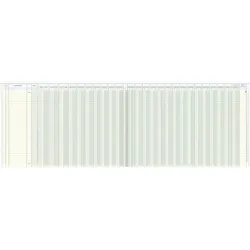 König & Ebhardt, Heft + Block, Vario Journal 25 Konten 48 Blatt 53x33cm (Liniert)