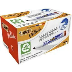 BIC 1701 Non-permanent Whiteboard-Marker Rot Breit Rundspitze  -   51% Recycelt 12 Stück