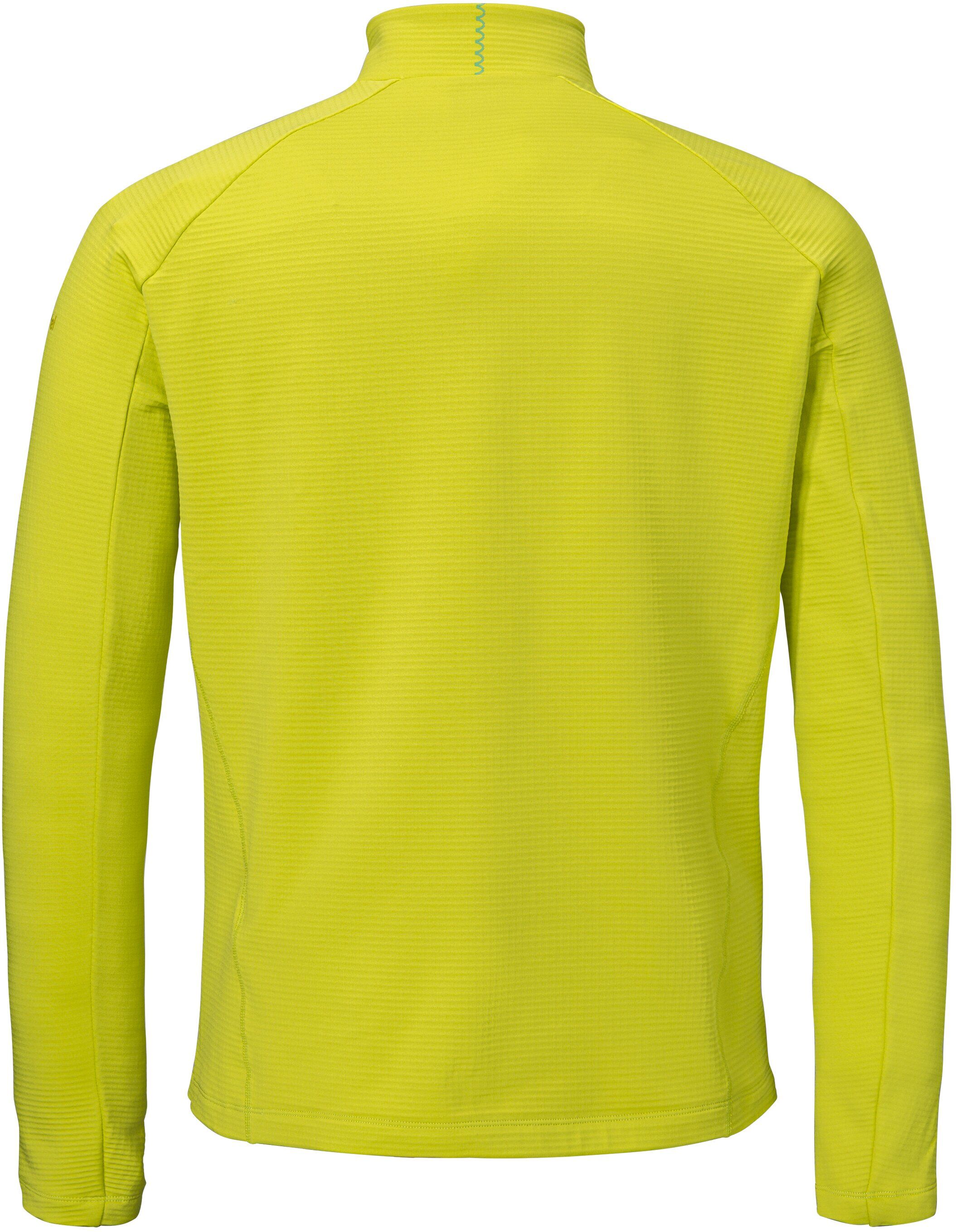 Fleecepullover SCHÖFFEL, Herren, Gr. 54, gelb (sulphur sand), Obermaterial: 94% Polyester, 6% Elasthan, Sweatshirts Fleecepullover, für Erwachsene, aus Polyester und Elasthan sulphur sand 54