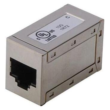 Digitus Modulare Kupplung, 8P8C, 1:1 geschirmt CAT6, Metallgehäuse, 10 Stk. (Netzwerk Kupplung) (AT-AG-8-8-C6S-10)